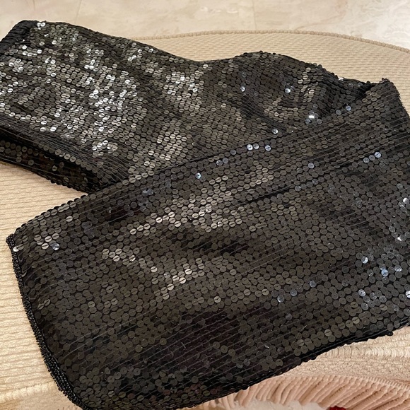 Vintage Creative Creations black sequin pant - Picture 1 of 11